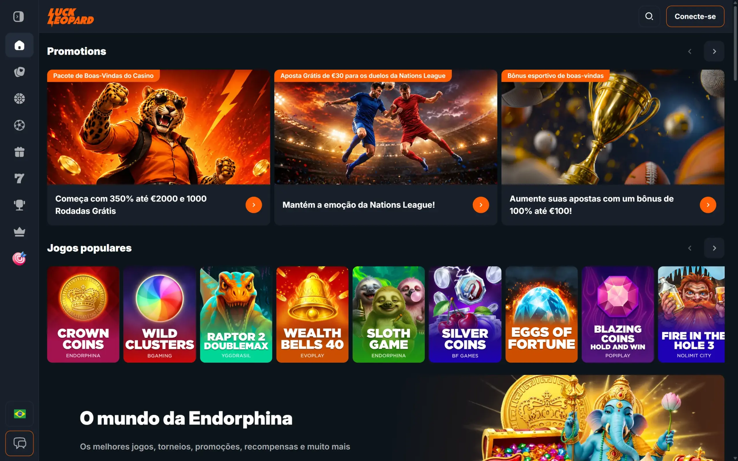 Captura de tela de LuckLeopard